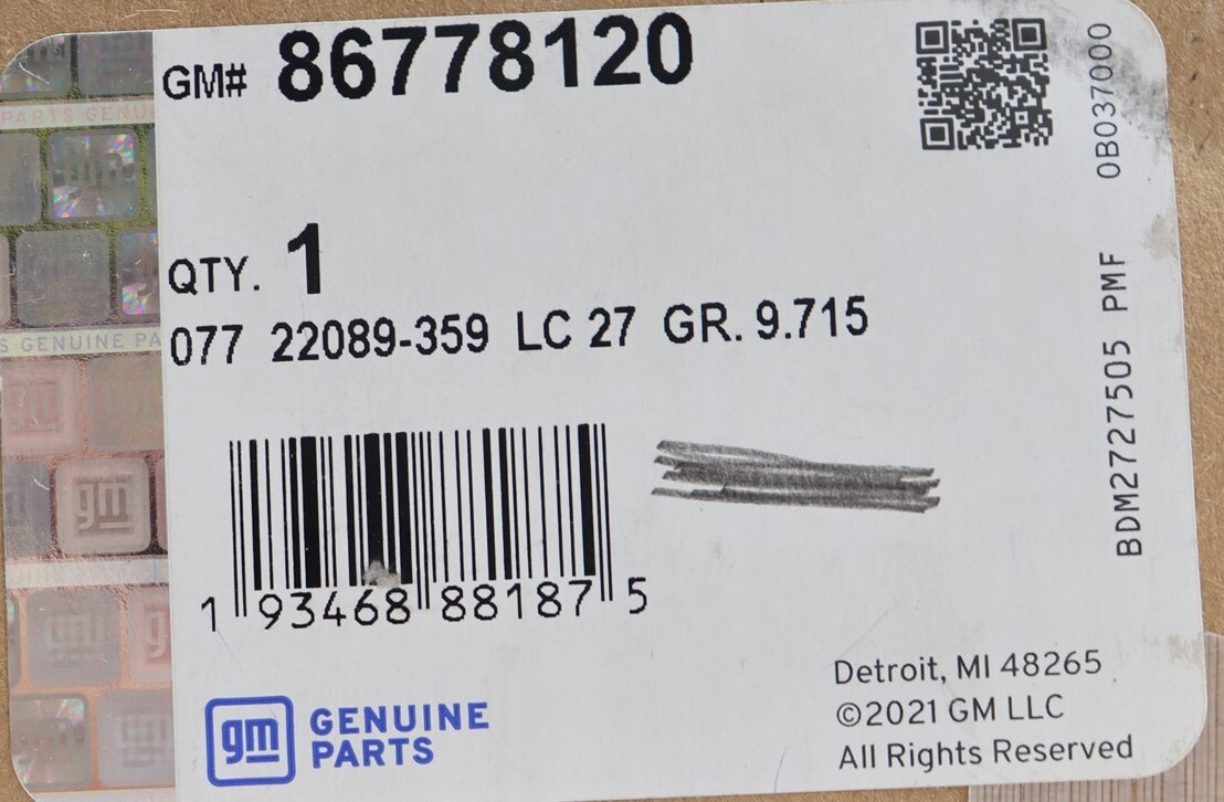 NEW OEM GM Windshield Lane Assist Camera 86778120 Sierra