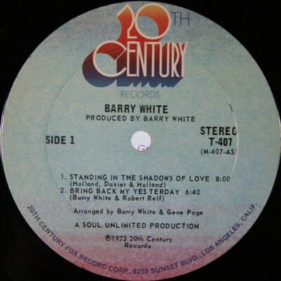 Barry White - I've Got So Much To Give - 20th Century Records - T