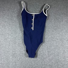 Vintage 90s Christina One Piece Swimsuit Womens 16L Navy Blue