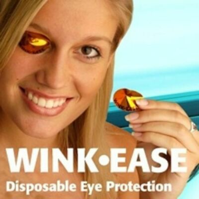 Wink-Ease Einweg Augenschutz Sonnenbank/Solarium Bräunungsbrille zum Aufkleben 