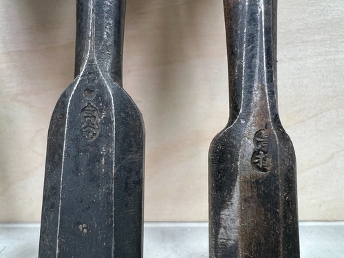Vintage Japanese Chisel 9set Nomi /Hand Plane Saw Iron Hammer Hand Tool/d67 - Picture 21 of 24