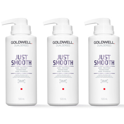 Goldwell Dualsenses Just Smooth 60 Sec Treatment 3x500ml= 1500ml Haarkur, Maske