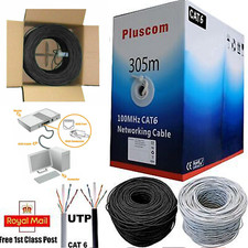 305M NEW CAT6 UTP Ethernet Network Internet Gigabit Cable RJ45 Indoor LAN Lead