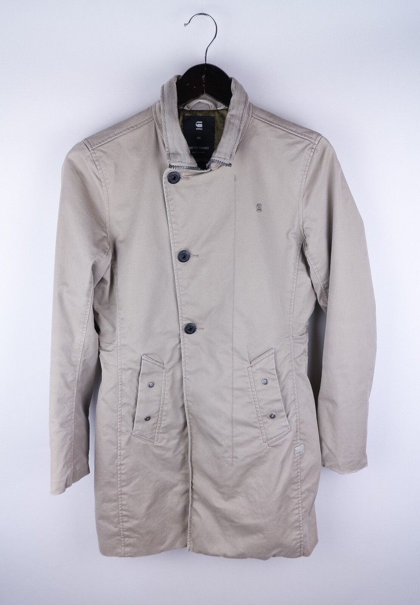 新品 G-STAR RAW MINOR SLIM TRENCH WNN S G-Star Raw Denim Minor Slim Trench Women Coat Casual Beige