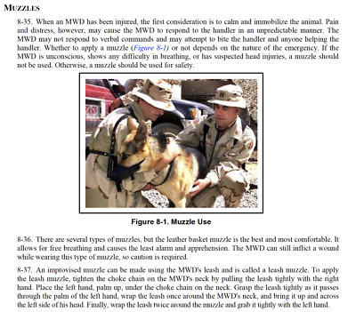 U.S. GOVERNMENT WORKING DOGS K-9 Guard Handler Sentry Kenneling Manual on CD