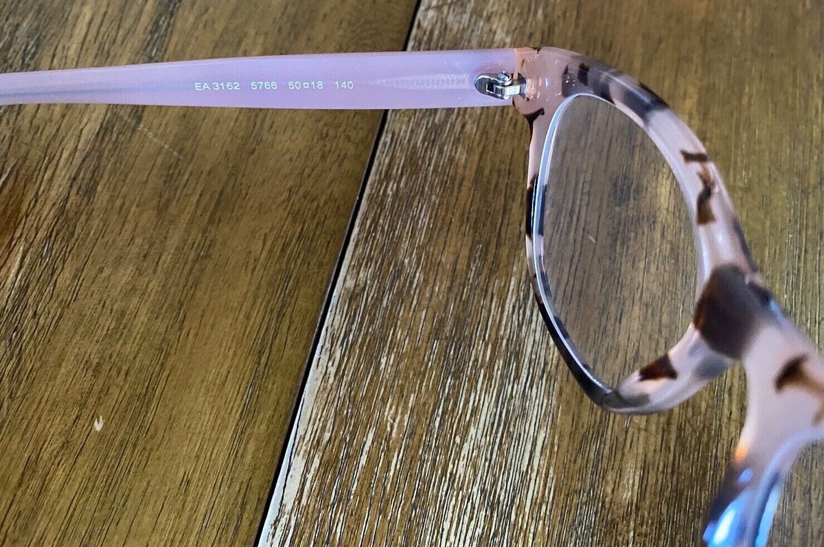 Emporio Armani Tortoise Shell Frames-Pink Optical Glasses-Cat Eye Emporio Armani Havana Pink Eyewear Glasses 52mm Cat Eye Pink  main image 2