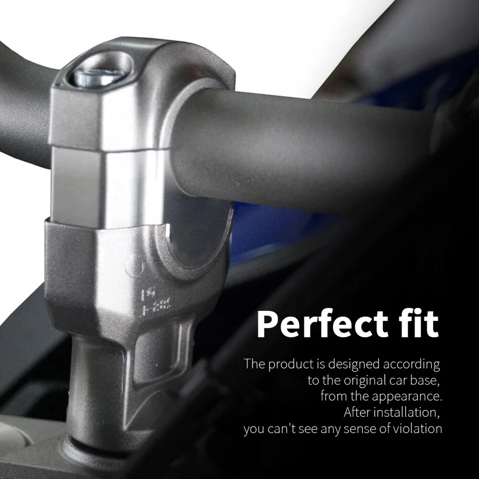 1 1/8" Offset Handlebar Mount Adapter Riser For YAMAHA XSR900 MT09 FZ09 15-20 - Image 2 of 4