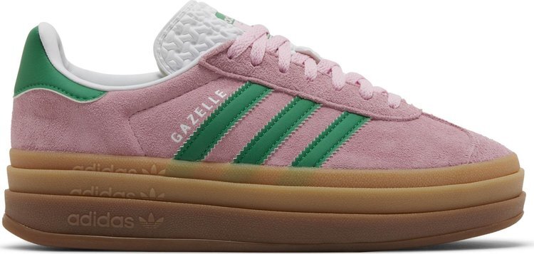 adidas Womens Gazelle Bold 'True Pink Green' IE0420 In Stock