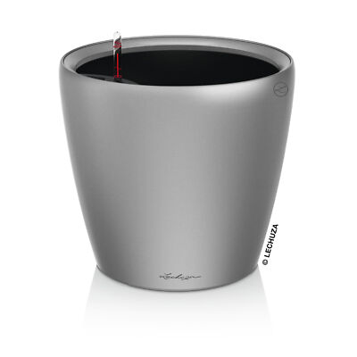LECHUZA CLASSICO Premium LS 35 Komplettset silber metallic