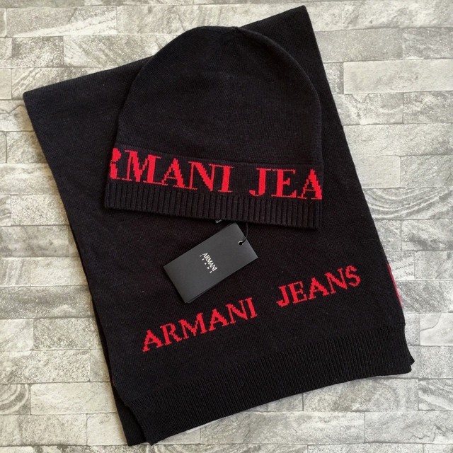 armani hat and scarf set mens