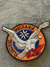German Air Force F-104 Starfighter Patch Flugzeug Mechanik Rare Mechanic Variant