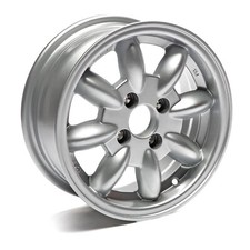Alloy Wheel 13x5.5" 8 spoke Silver Bolt-on Triumph Spitfire, TR7, TR8, GT6