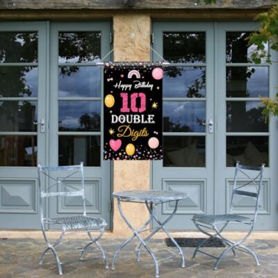 3dRose Gartenflagge „3652 Days Together“ – 30,5x45,7 Cm, 10. Hochzeitstag, Aus Polyester
