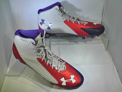 Under Armour Nitro Football Cleats Metalic ClutchFit Mens Sz 15 1252683-040 