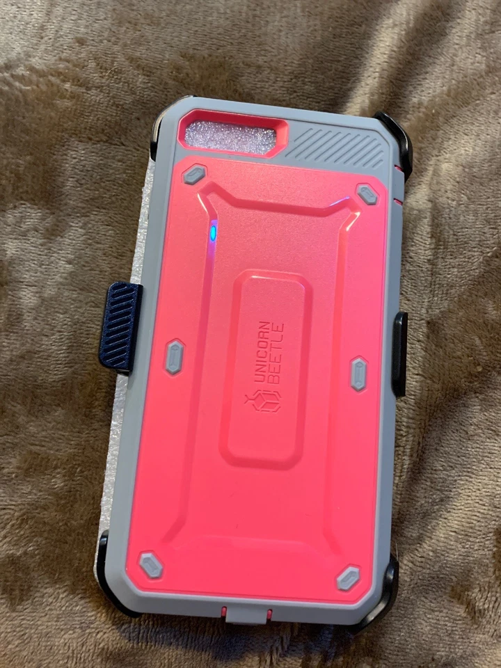 Supcase Unicorn Beetle Pro Series Rugged Holster - iPhone 7/8 plus - pink/gray - Image 3 of 4