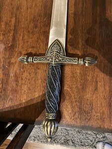 Fantasy Long Sword 44" For Cosplay or Display Lions Kings Guard Paladin Pattern