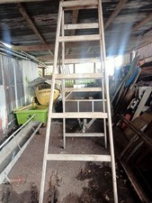 Vintage Decorator's Trestles Step Ladders Shelving Industrial Shopfitting C1940s