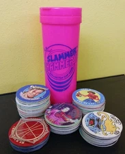 Imperial Pogs Slammer Whammers Lot Vintage (70) Pogs / (3) Slammers