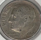 1964 D Roosevelt Dime 90% Silver **Free Shipping**