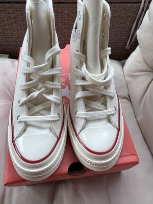 Converse Chuck 70 Wedge Hi Damen High Top Sneaker Weiß/Rot EU 39 A12562C