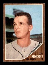 1962 Topps #259 Lou Klimchock   VG/VGEX X3677565