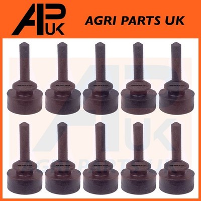 10x Motorhaubenverkleidung Gummiauflage Tülle Spund für Ford 7600 7610 7700 7710 Traktor