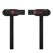 Heavy Duty Weight Lifting Straps with Cuffed D Ring Enhanced Grip