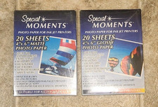 Special Moments Photo Paper For Ink Printers, 2 New Packs-1 MATTE  1 GLOSSY