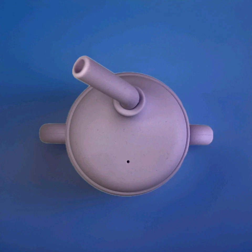 3 tazas de paja de silicona para sorber, a prueba de derrames para niños pequeños y bebés (paquete de 3 colores) Foto 4 de 4