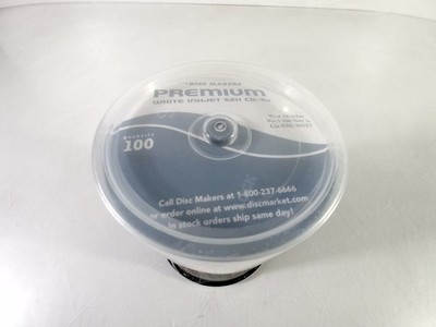 Neu Disk Makers Premium Weiß Tintenstrahl 52X Cd-R's (100 CT)