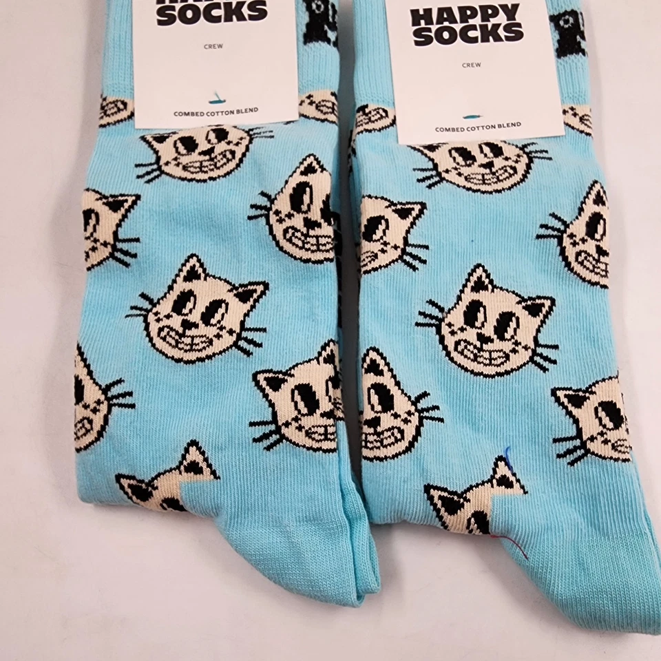 Calcetines Happy Surtidos Gato Para Hombre 41-46 Azul Claro - 2 Pares Foto 4 de 4