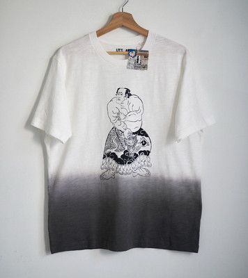 Sumo Wrestling Japan National Sport Wagara Graphic Uniqlo T Shirt Size Medium