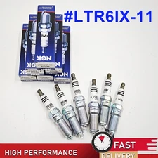 6PCS OEM NGK #6509 LTR6IX-11 Iridium IX Spark Plugs For Ford Cadillac Chevrolet