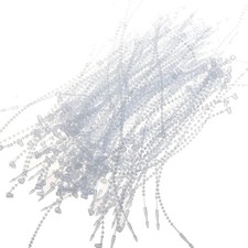 Pack of 1000Pcs Snap Lock 5" Pin Adjustable Security Beaded Loop Tie Plastic Pap