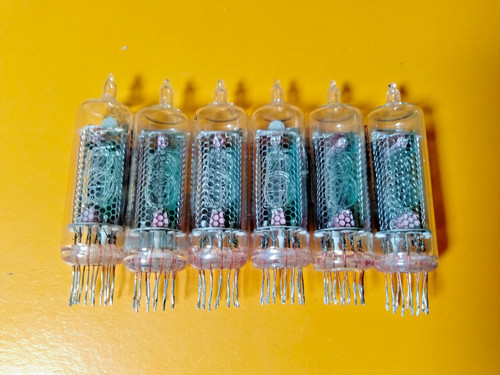 6 pcs USED IN-16 Nixie tubes  Gazotron Factory