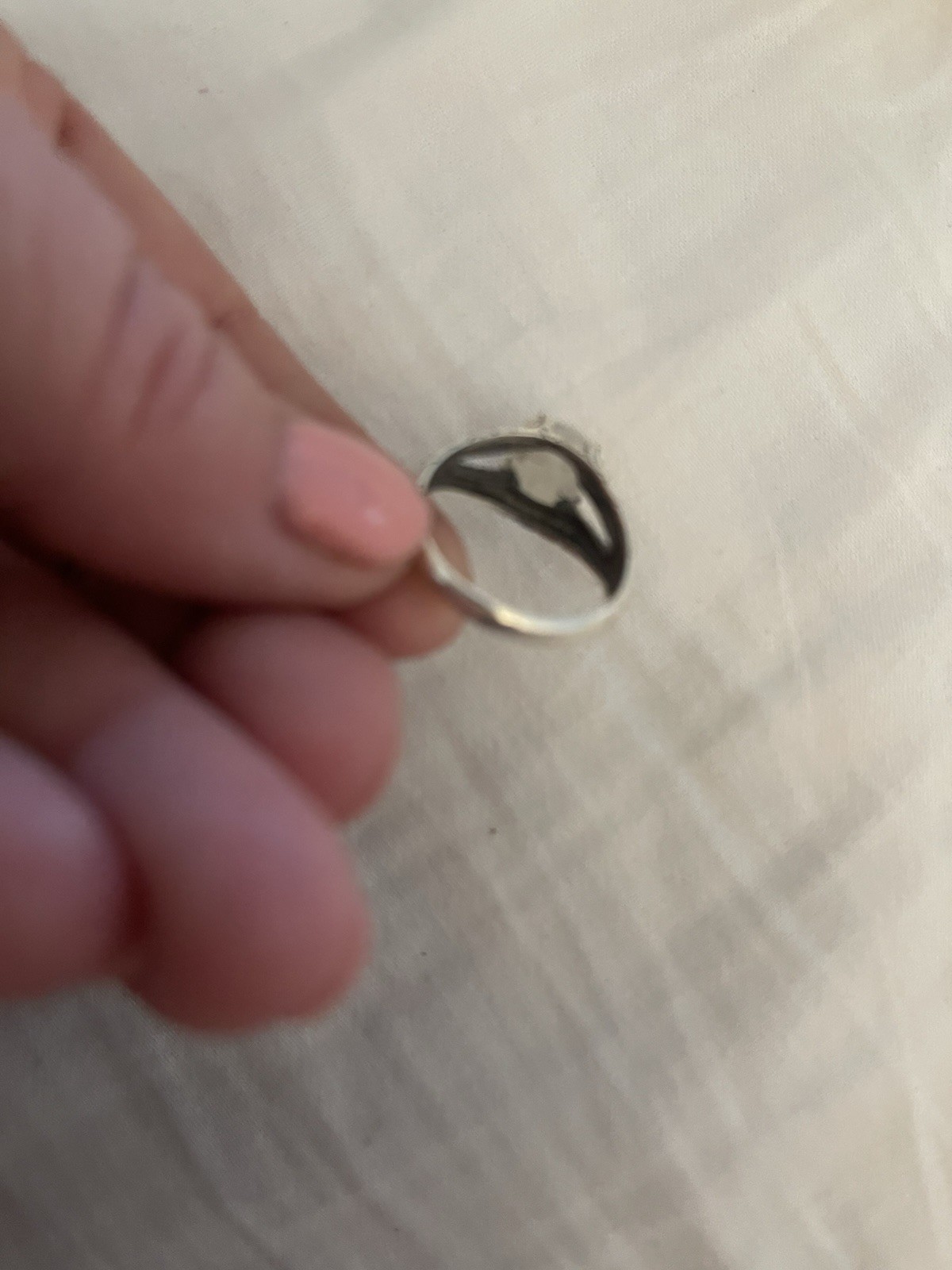 Sterling Silver Moonstone Dragon Scale Ring Size … - image 7