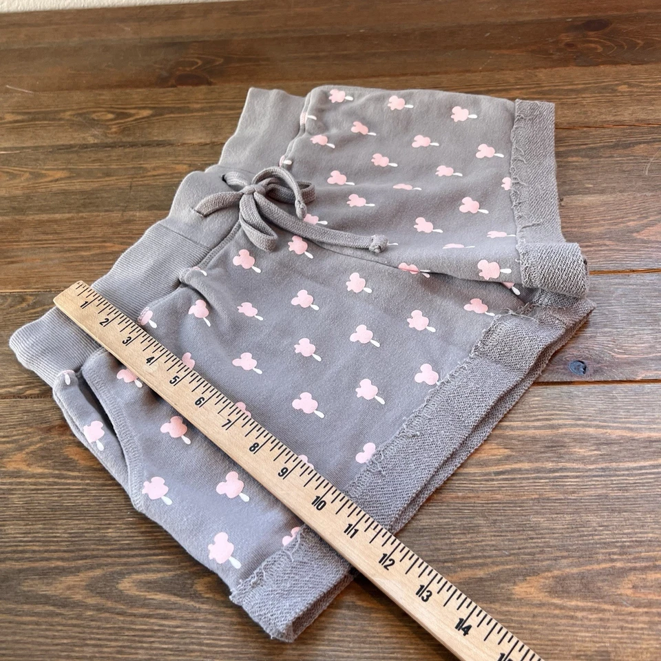 Pantalones Cortos Walt Disney Parks Mujeres Gris Rosa Mickey Mouse Ice Cream Bar Talla S Foto 4 de 4