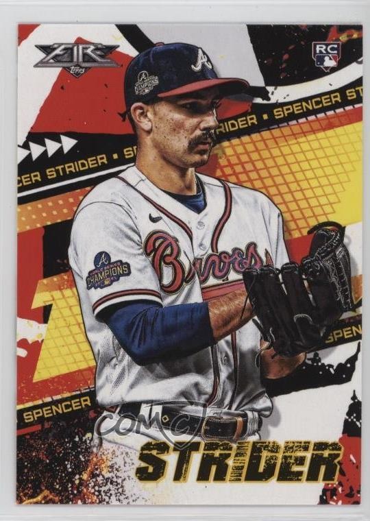 2022 Topps Fire Spencer Strider #32 h6c