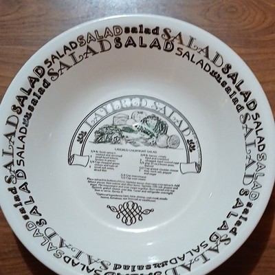 Royal China Garden Classics Ceramic Serving Bowl Layered Salad White