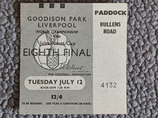 1966 World Cup BRAZIL v BULGARIA 12/07/66 Original Match Ticket + Receipt