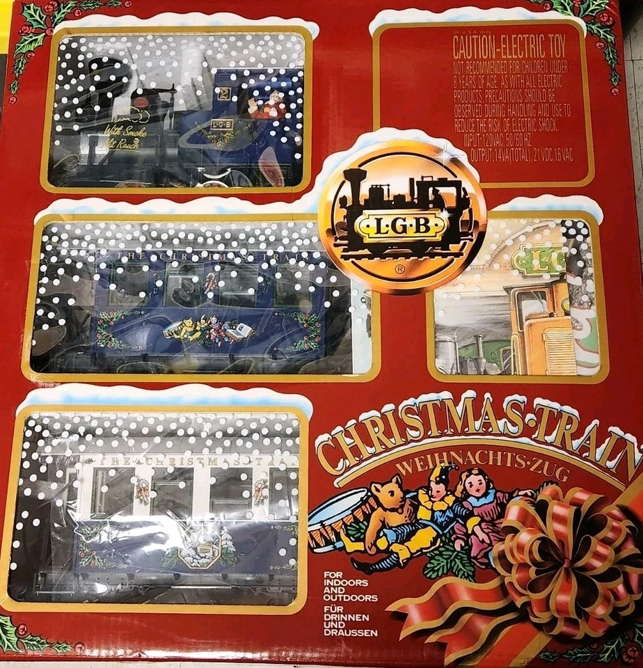 LGB LEHMANN 72545 Blue The Christmas Train G-Scale With Original Box RARE!! - Image 2 of 4