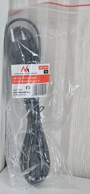 5x MCTV-810 - Maclean -Stromkabel 2-polig, EU-Stecker, 3 m