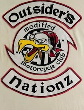 3pc Live to Ride Patch Set Biker Jacket Back Rocker Skull Goggles HD Embroidered