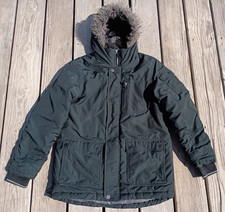 VTG Nx Nineteen Eighty-2 Unlimited Black Parka Jacket Hooded Kids 12 2006 Coat