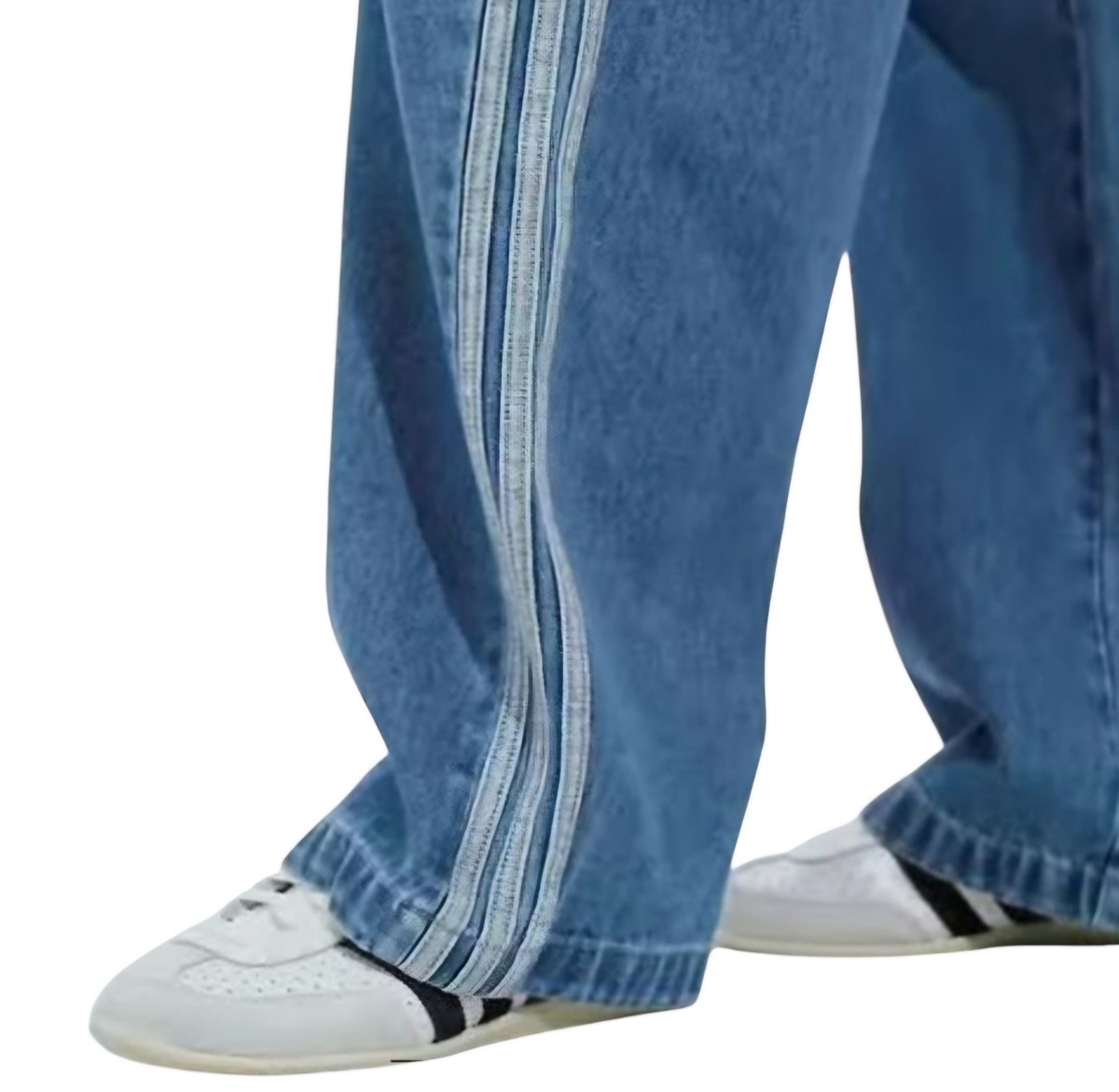 Womens Adidas Adicolor Denim 3-Stripes Track Pants JD2574 3432