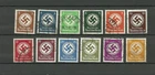Stamps 1934 GERMANY Service Stamps 3rd Reich MICHEL N°132-143 Used