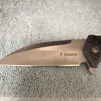 R. Dacette Handmade Carbon Fiber Liner Lock Pocketknife, SS Drop Point 2007