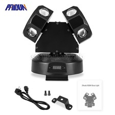 PAIDUN 120W Dual Heads RGBW Moving Head Laser Light DMX DJ Disco Bar Music Club