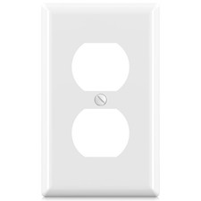 ELEGRP Duplex Receptacle Outlet Covers, 1-Gang Standard Size Wall Plates,