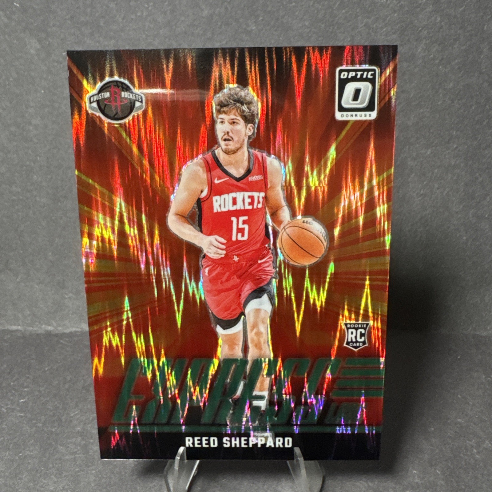2024-25 Donruss Optic - Express Lane Reed Sheppard #16 Green Shock Prizm /149